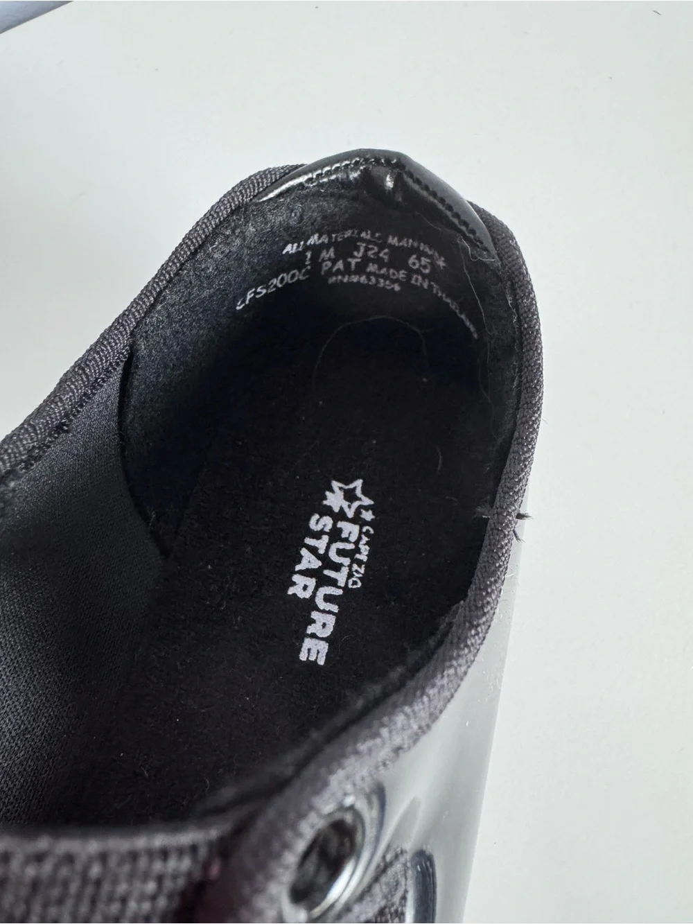 Capezio Future Star Black Patent Tap Shoes Girls 1M